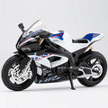 1:12 HP4 Model Toy Miniature Motorcycles Alloy Diecast Sound Light Shock Absorption Rubber Tires Ornament Motorbikes Boys Gifts